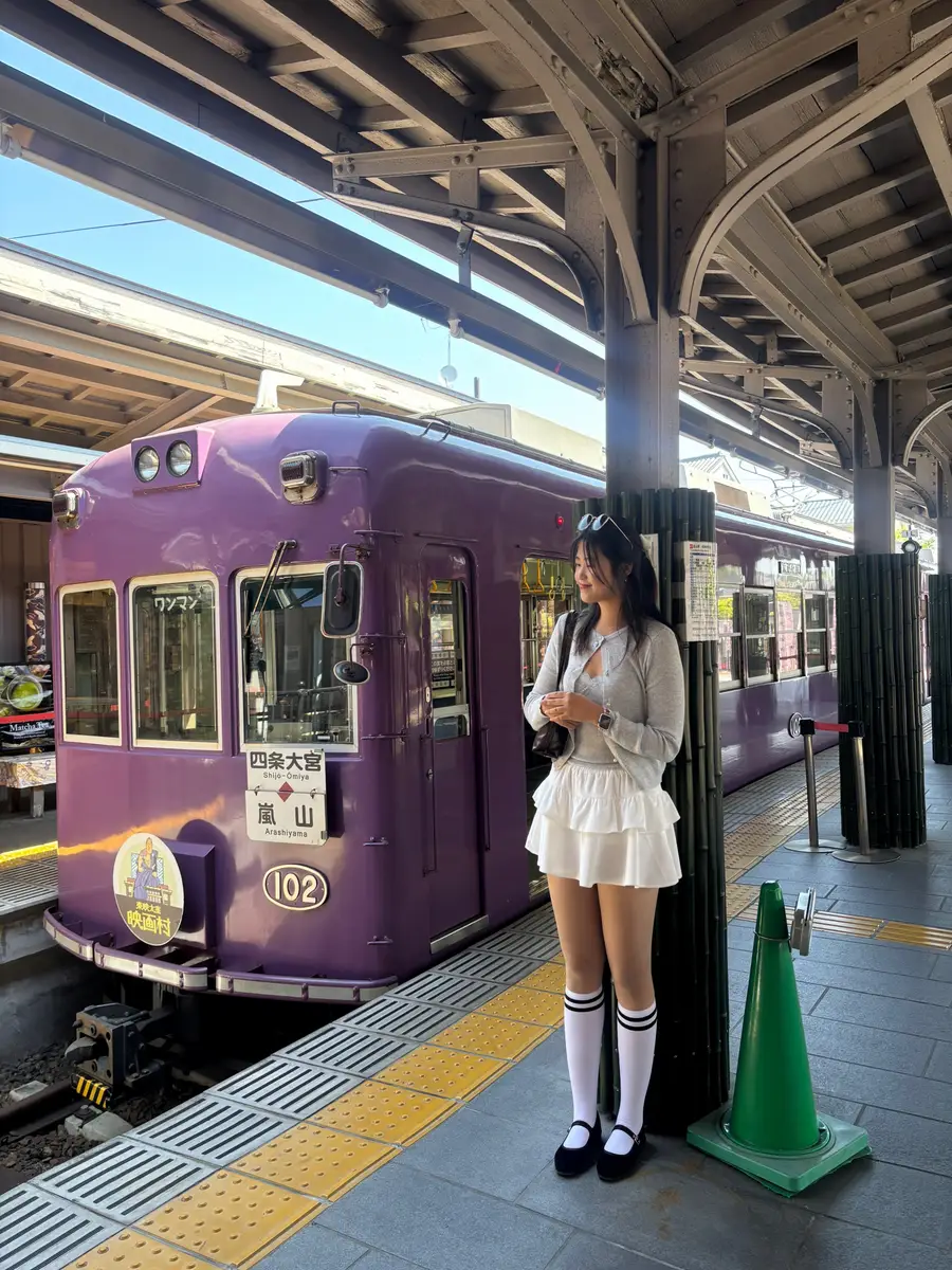 [란덴 열차 포함] 교토 버스투어 (여우신사 아라시야마 금각사 청수사)