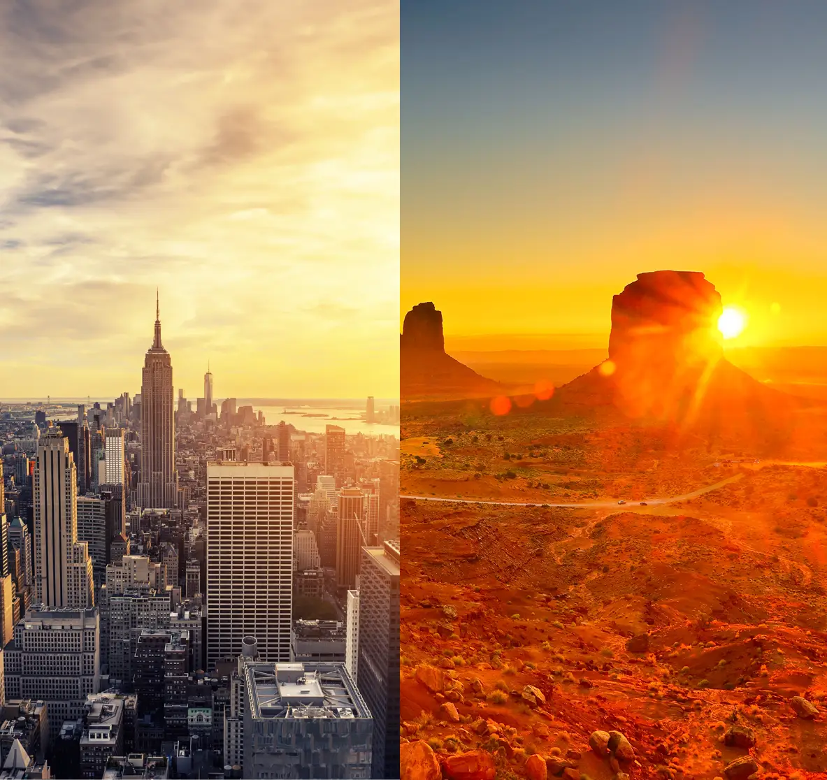 두 가지 매력, 미동부 VS 미서부<BR>최대 4.5만원 즉시 할인