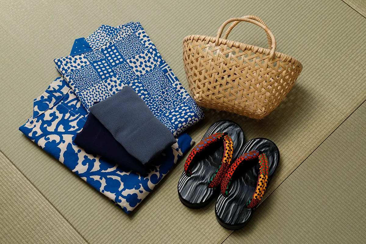 일본 전통식 디자인 유카타와 사무에 체험 가능