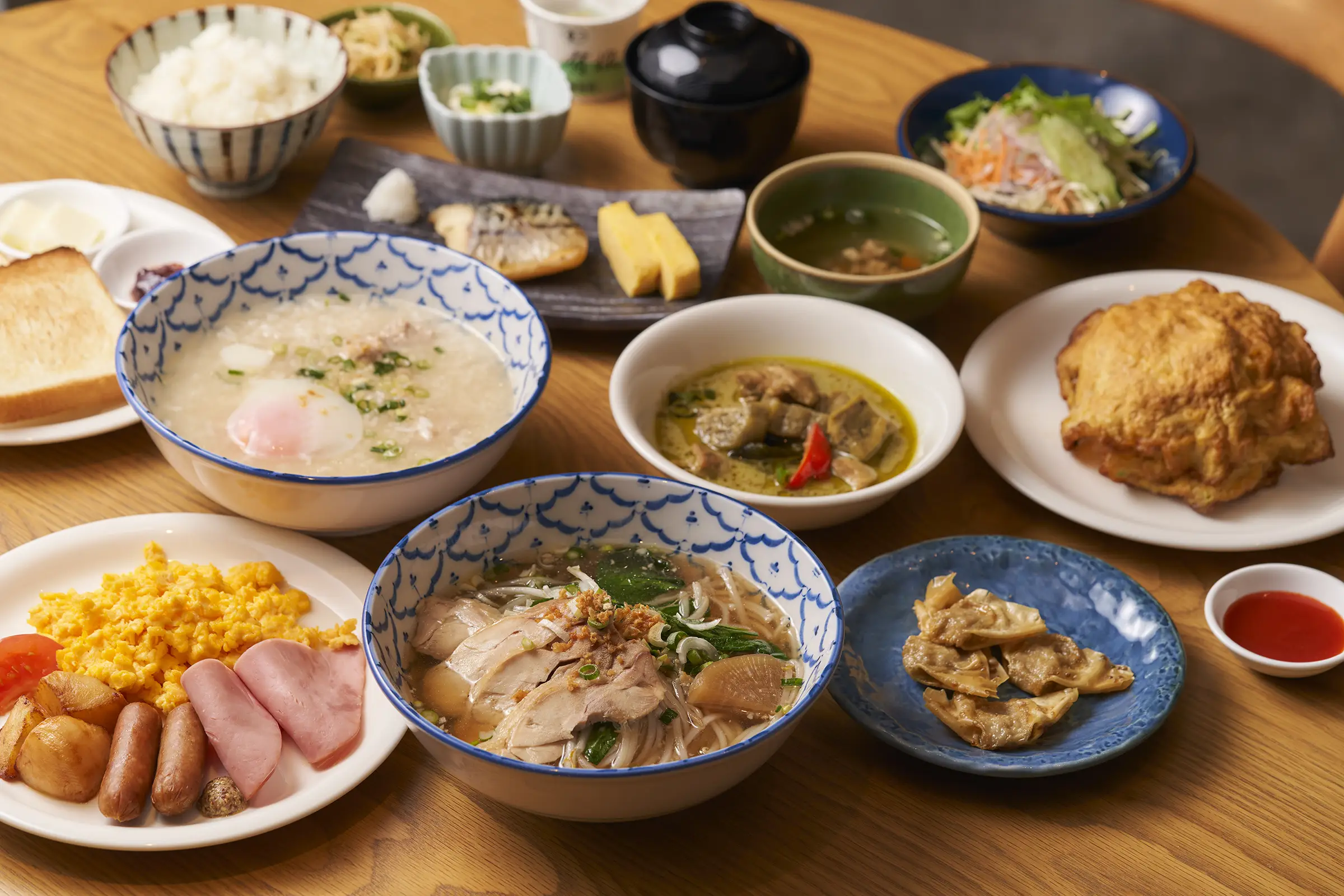 일본 요리와 태국요리의 콜라보