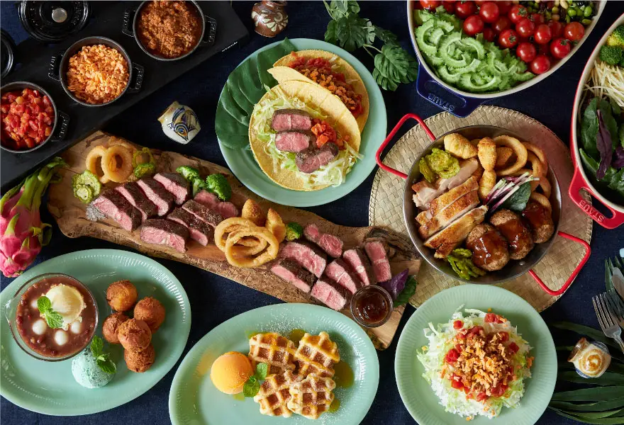 오키나와&아메리칸 스타일의 조식