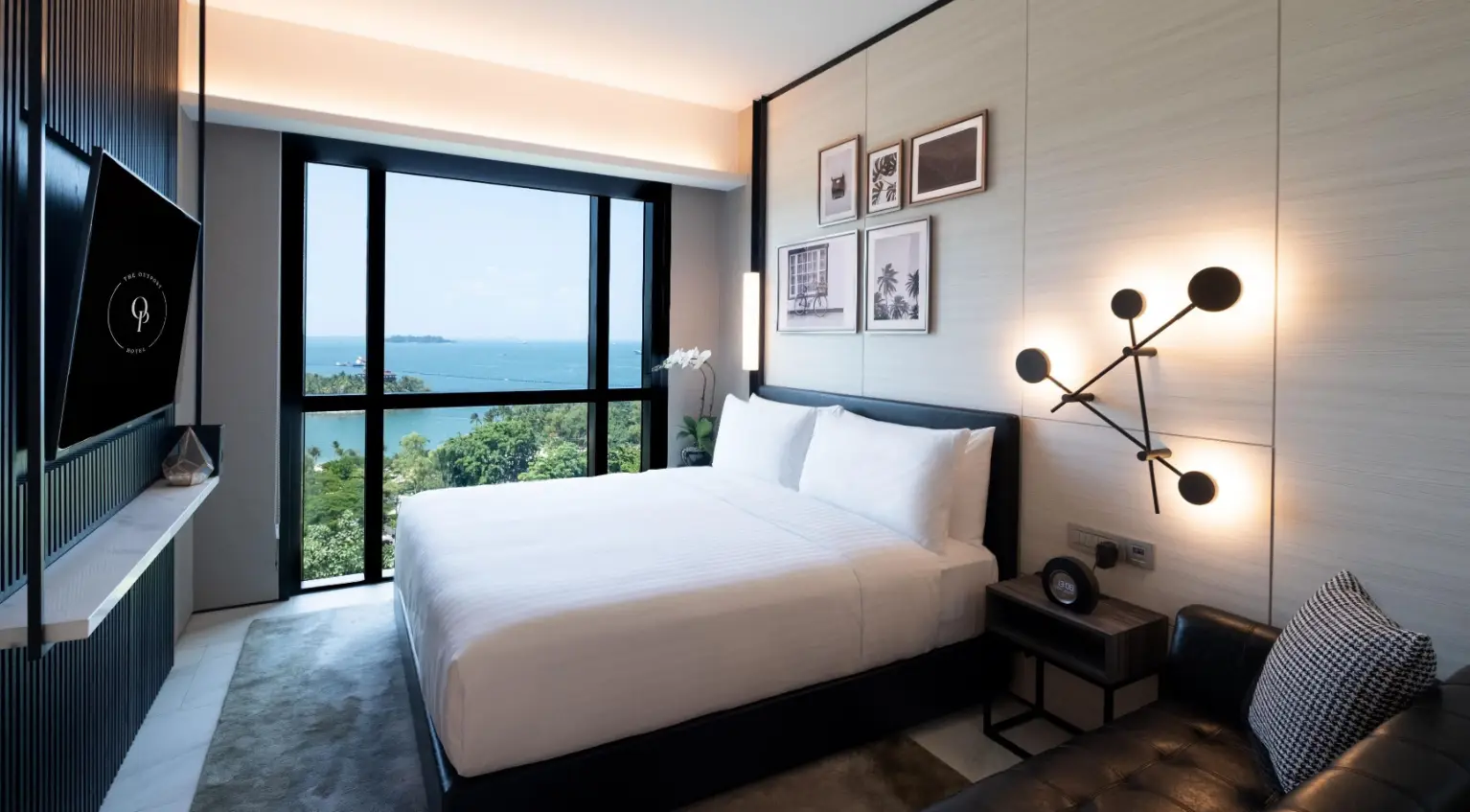 깔끔한 객실에서 센토사섬의 분위기를 만끽