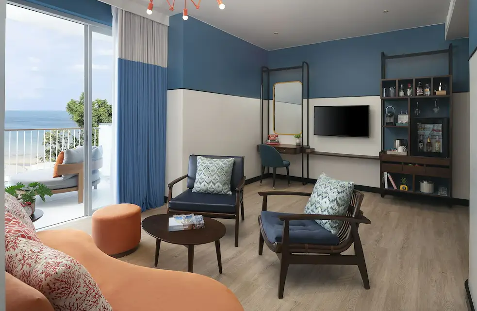 깔끔하고 모던한 인테리어의 객실