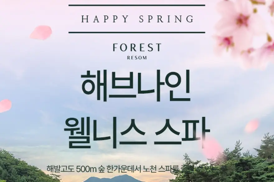 제천 포레스트 리솜 해브나인 웰니스스파 이용권