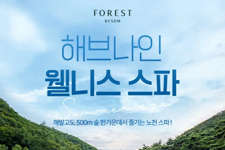 제천 포레스트리솜 해브나인 웰니스스파 이용권