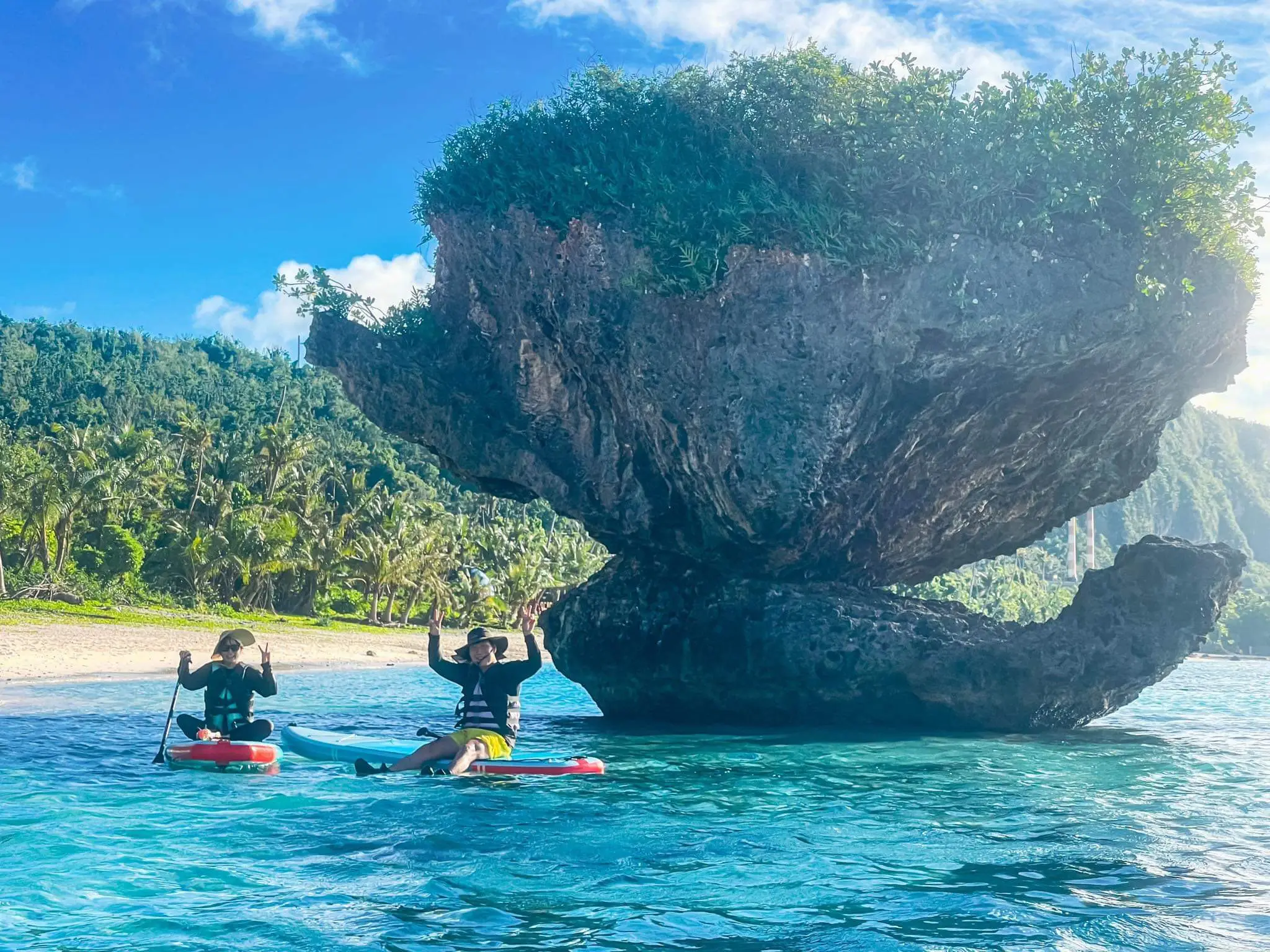 괌 선셋 패들보드투어 스노쿨링 버섯바위