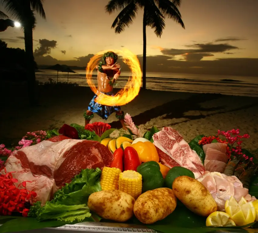 괌 닛코 선셋 비치 바베큐 (픽드랍 +공연 &불쇼 포함) 공식제휴