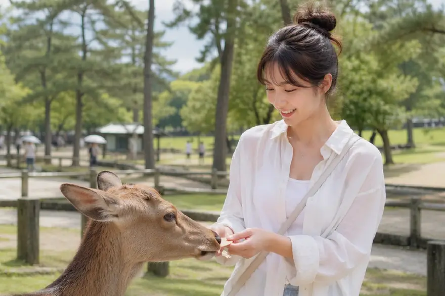 [무료 감성 사진] 오사카 출발 1일 나라 교토 니시키시장 청수사 아라시야마 버스투어 아이트립